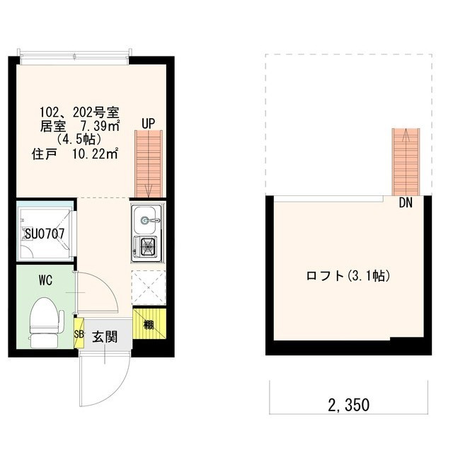 Stage 北新宿の間取り