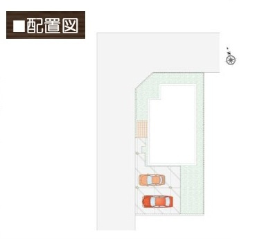 【仲介手数料無料】新築戸建　東松山市和泉町6付近の区画図