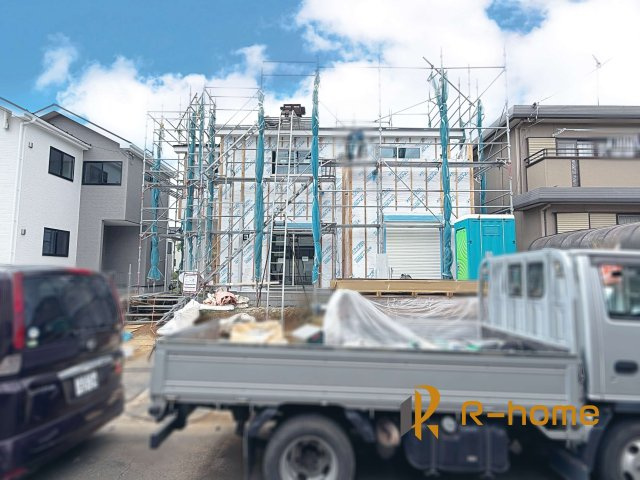 稲敷郡阿見町実穀　新築戸建て　1号棟の外観|2026年9月完成予定！近隣の同仕様完成物件をご見学いただけます♪