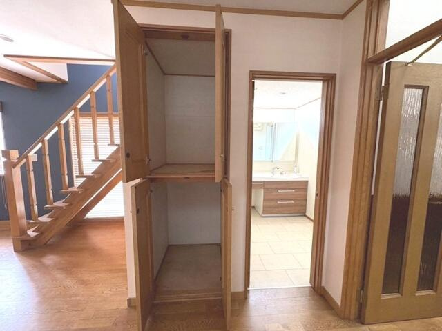 南山田町戸建の収納|※リフォーム中の写真です。