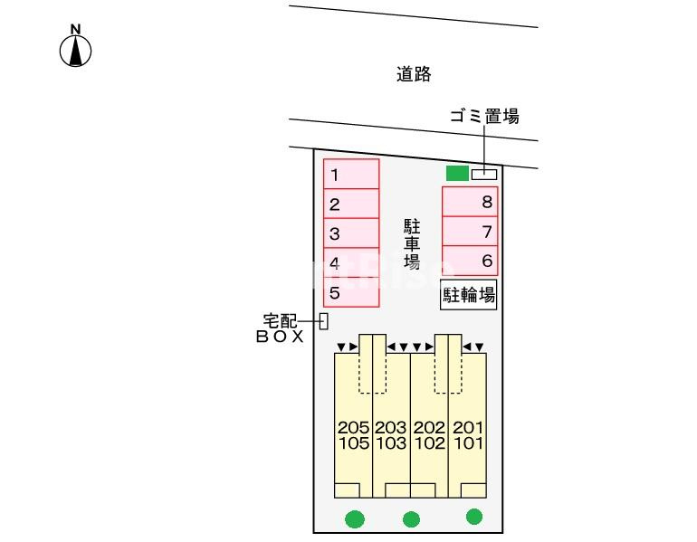 フィオーレ・Ｍの駐車場|駐車場