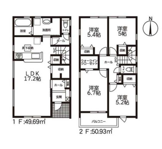  | 【名古屋市守山区森孝2丁目136新築戸建4号棟】✨️仲介手数料無料✨️森孝西小学校・森孝中学校