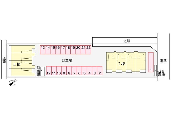 グランド　ソレイユ　協和Ⅰの区画図