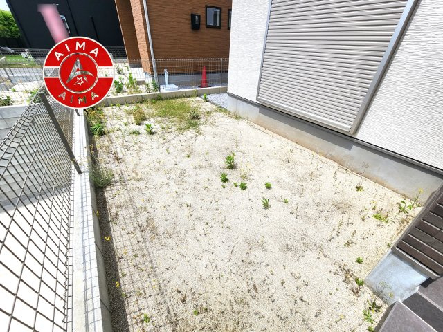 福津市有弥の里2丁目第1-3棟（3号棟）の庭|お庭で自由な時間を過ごせます。