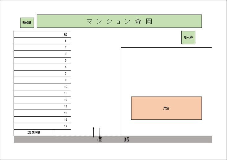 マンション森岡　　刈谷市近郊の賃貸はクラスホーム刈谷店の駐車場