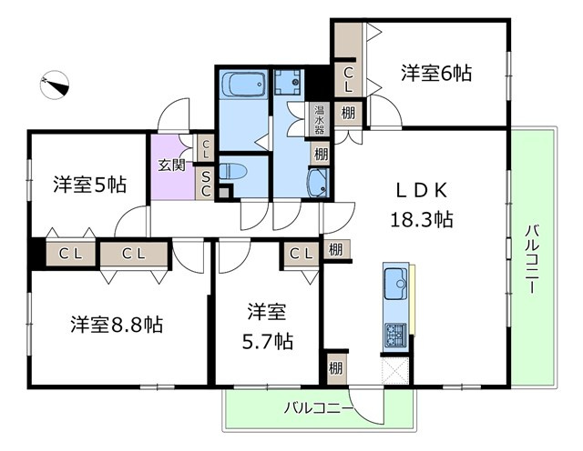 【間取り】 | 千里緑丘住宅第14号棟 | エイブルにて取扱い可能な住宅ローンは、全部で10種類以上！お客様にピッタリの住宅ローンを当社のFPよりご案内させて頂きます。住宅ローンのご相談だけでも、お気軽にご相談下さいませ。