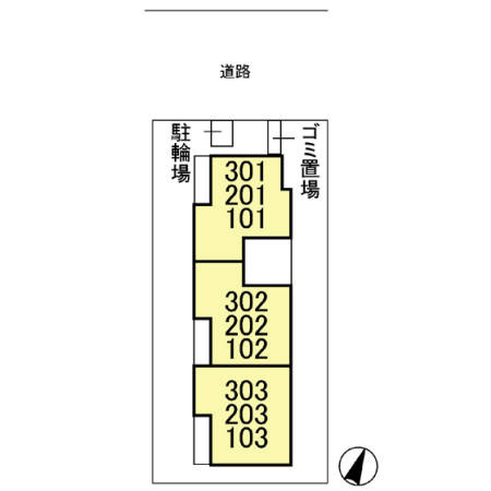 グランバリエ志村の区画図