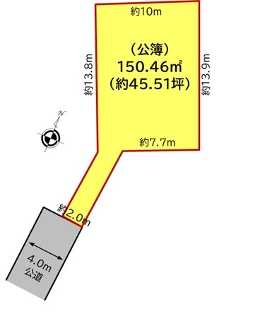 【土地図】 | 鴻巣市本町７丁目　売地（専任）