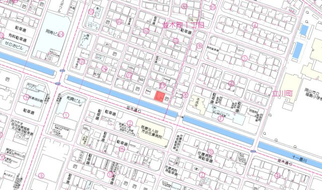 南区並木町　1区画の地図
