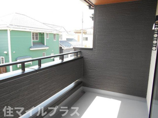 【バルコニー】 | 郡山市久留米2丁目新築一戸建て4棟 | 陽当たり良好なバルコニーです