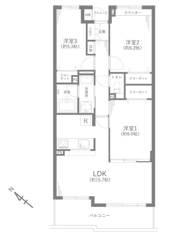 【間取り】の画像