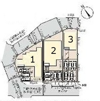 【仲介手数料無料】新築戸建　熊谷市肥塚561-1（全3棟）の区画図