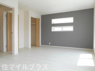 【洋室】 | 郡山市久留米2丁目新築一戸建て4棟 | コンパクトで使いやすい洋室です