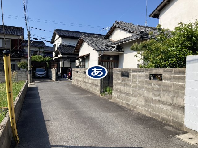 米子市上後藤2丁目　売土地の前面道路含む現地写真