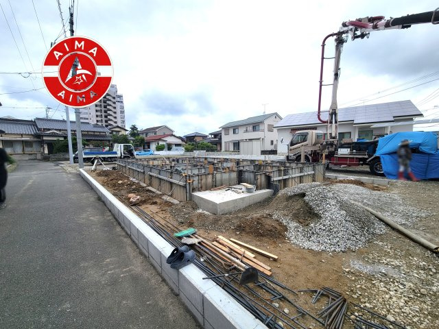 福津市西福間3丁目第1-4棟（2号棟）の外観|デザイン性のある外観です。