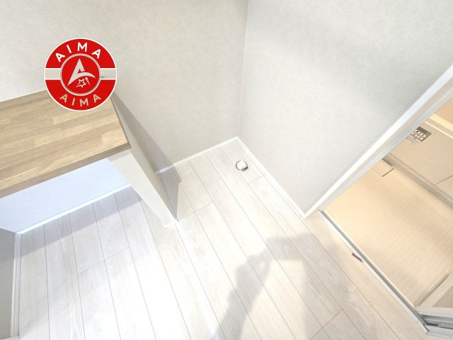 福津市西福間3丁目第1-4棟（2号棟）の内観：施工例|ランドリースペースとなります。広々して有効的にご使用できます。 
