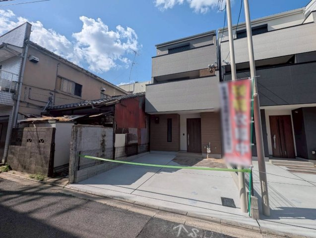 西院追分町　1号地の前面道路含む現地写真