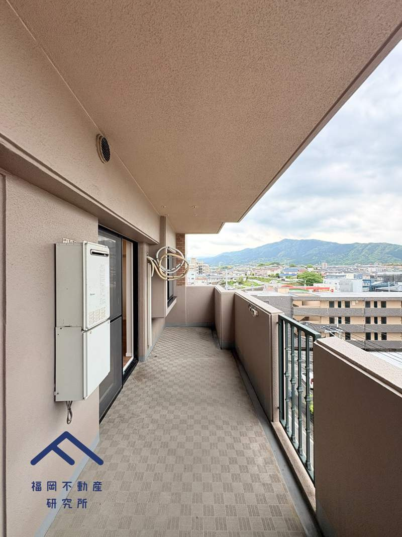 スカイハイツ神松寺のバルコニー