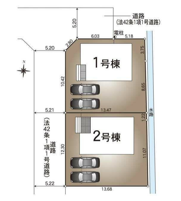 クレイドルガーデン藍住町富吉第1の区画図