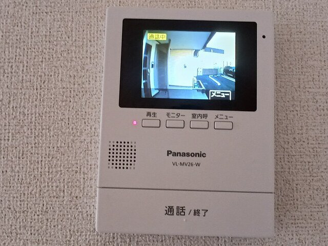 アポロン　Ａのセキュリティ|来訪者の顔が見えるモニターホン付き