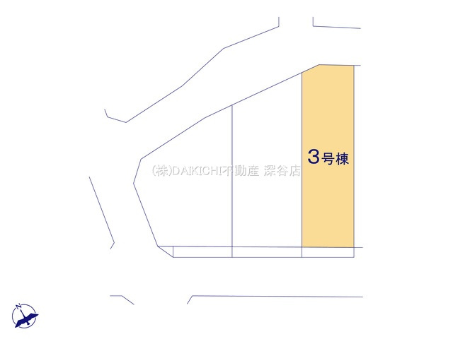 【区画図】 | 熊谷市肥塚第3 Livele Garden.s　新築戸建　全3棟　3号棟 | 3号棟