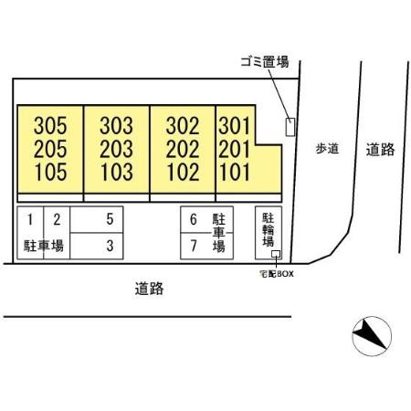 パインⅢの区画図