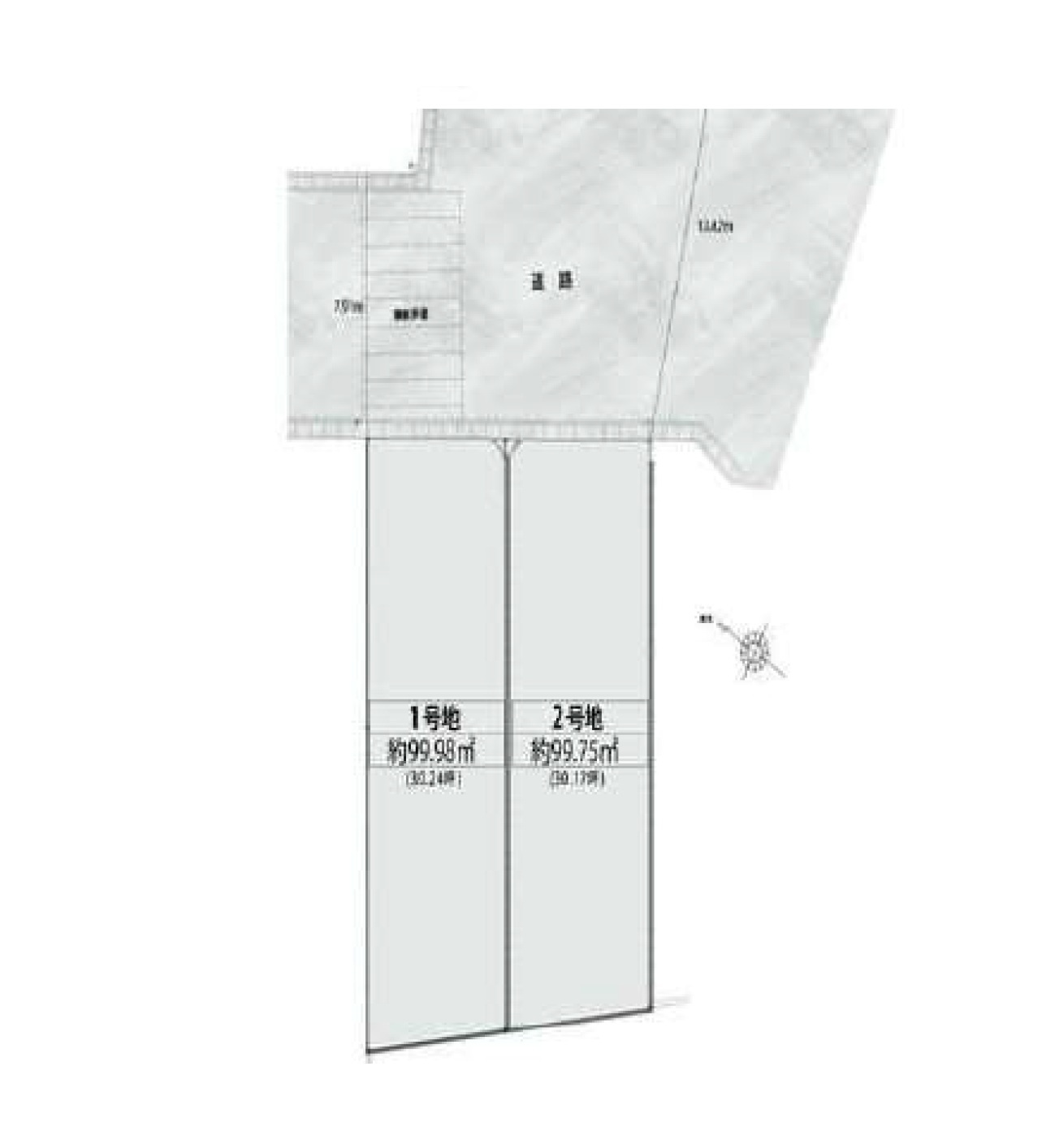 福岡市南区警弥郷3丁目第2-2棟（2号棟）の区画図|配置図（2号棟）