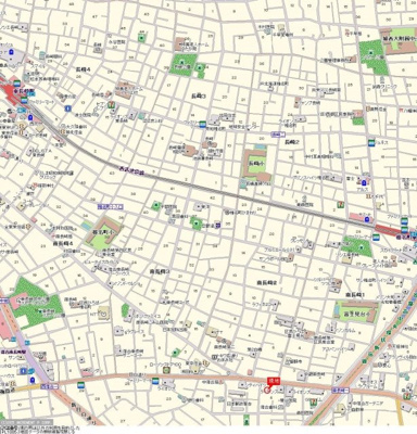 【地図】 | 日神デュオステージ新宿中落合