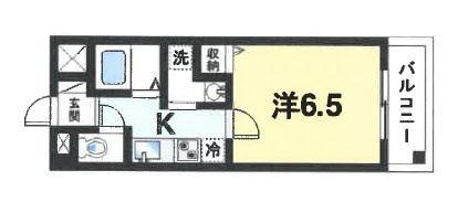 メルベーユ生駒の間取り