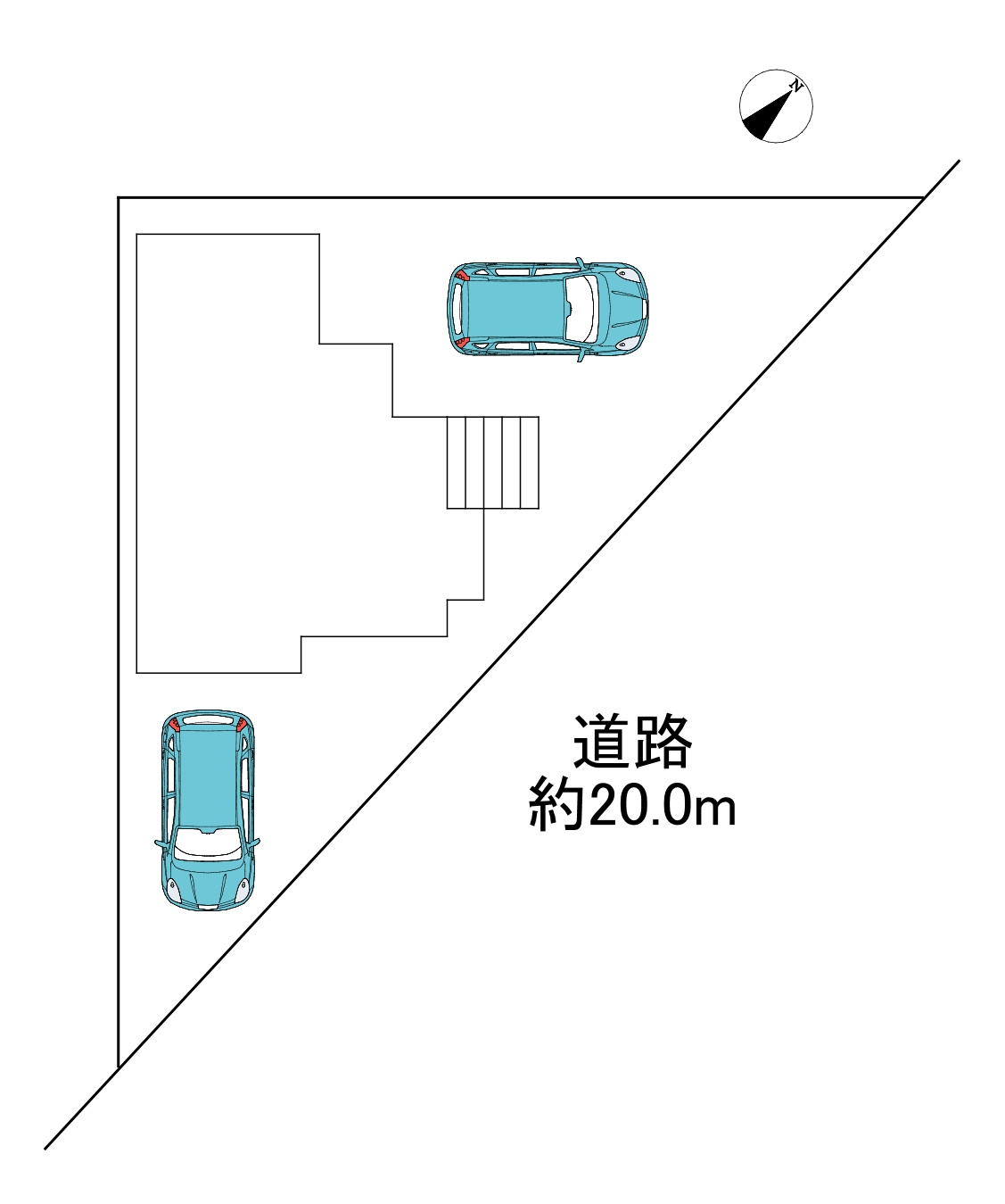 【同施工物件ご案内可能】刈谷市松坂町2丁目　全1棟の区画図|全体区画数｜全1棟
◆駐車2台可能！(但し、車種による)
◎まずは、お気軽にお問い合わせください。現地を案内しながら周辺環境も見て頂けます。　　　　　　　　　　　　　　　　　　　　　　　　　　　　　　