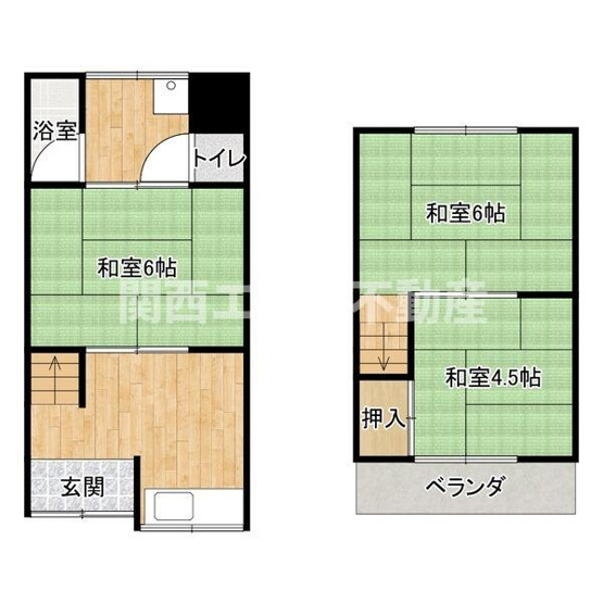 【間取り】 | 西野々２丁目貸家