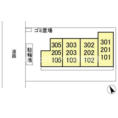 スマイリア西船の区画図