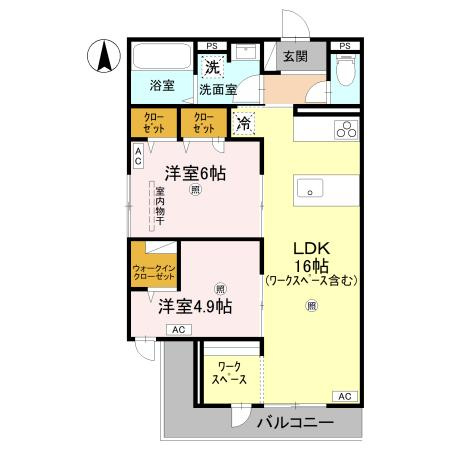 ウエスタンハイツ19の間取り