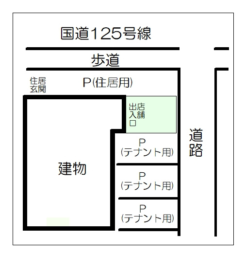 阿見中央テナントの区画図
