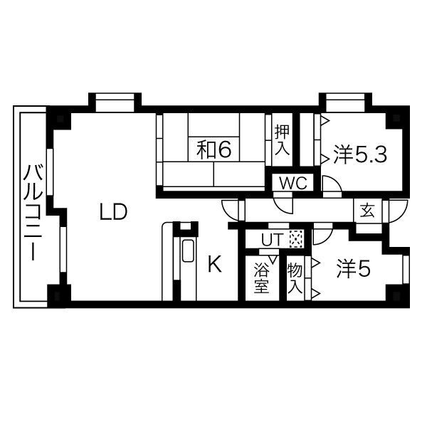 アビタシオン橋本IIの間取り