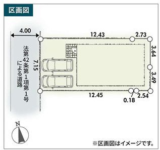 【区画図】 | 座間市南栗原6丁目　新築戸建て　全１棟【仲介手数料無料】 | 【仲介手数料無料でご紹介可能です】大樹不動産

