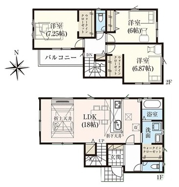 GRAFARE　行田市持田の間取り|図面と現況が異なる場合、現況を優先とします。