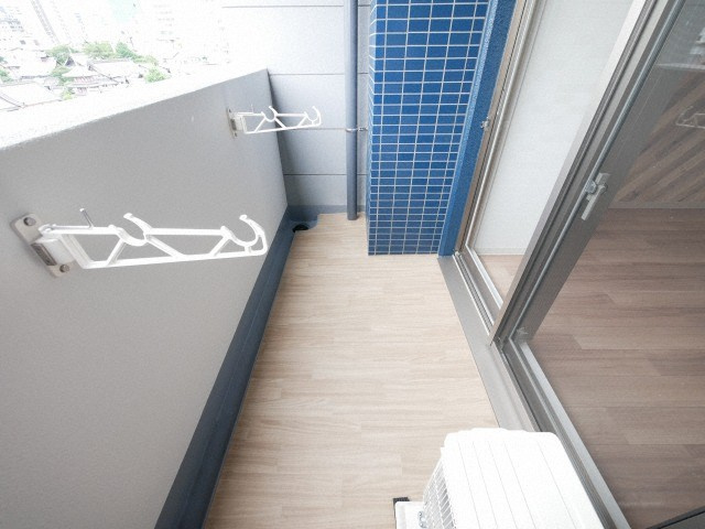 プレサンス谷町九丁目ディセオのバルコニー