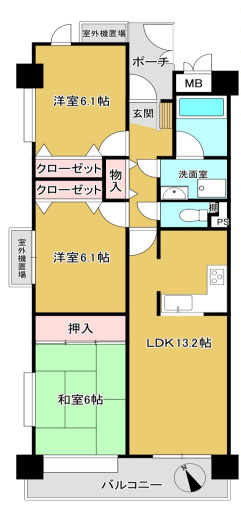 【間取り】 | ☆ファミール岸和田ステージ2
