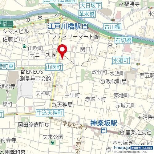 ライオンズマンシヨン山吹町の地図