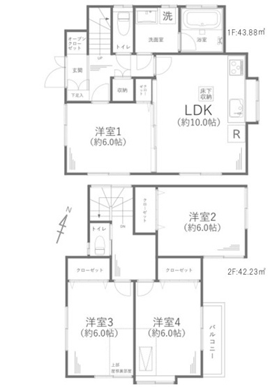 【間取り】 | 綾瀬市大上1丁目 中古戸建て【仲介手数料無料】 | 海老名市を中心に地域密着で営業♪不動産のことなら「大樹不動産」へ