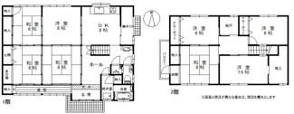 【間取り】 | 長浜市鳥羽上町中古戸建