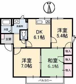 フレグランス恩田の間取り