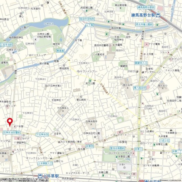 日神パレス上石神井の地図