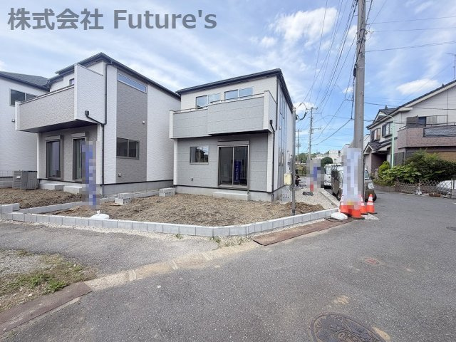 三郷市戸ケ崎　新築戸建　全4棟　C号棟の前面道路含む現地写真|前面道路含む現地写真です。
