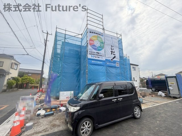 三郷市戸ケ崎　新築戸建　全4棟　C号棟の外観|八潮駅・金町駅までバス便がありアクセス良好！バス停歩1分