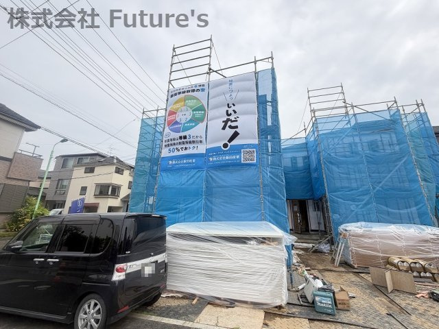 三郷市戸ケ崎　新築戸建　全4棟　C号棟の外観|現地の写真になります。