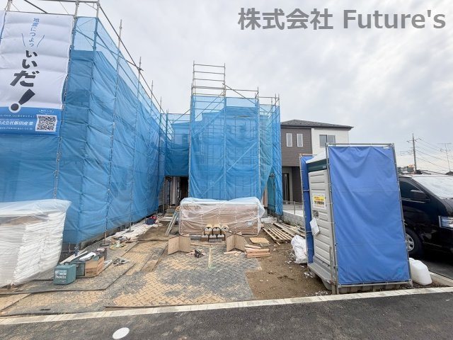 三郷市戸ケ崎　新築戸建　全4棟　C号棟の外観|現地の写真になります。