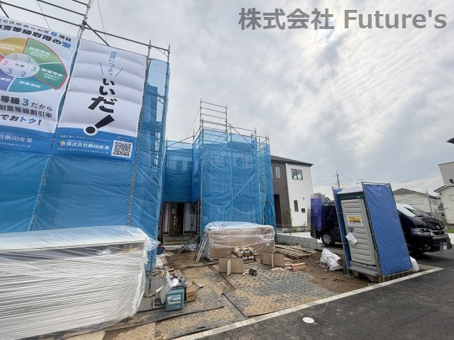 三郷市戸ケ崎　新築戸建　全4棟　C号棟の外観|現地の写真になります。