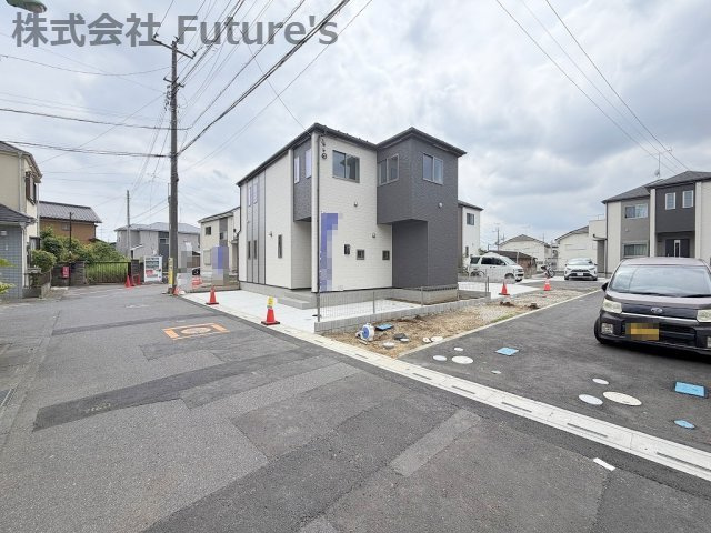 三郷市戸ケ崎　新築戸建　全4棟　D号棟の前面道路含む現地写真|前面道路含む現地写真です。
